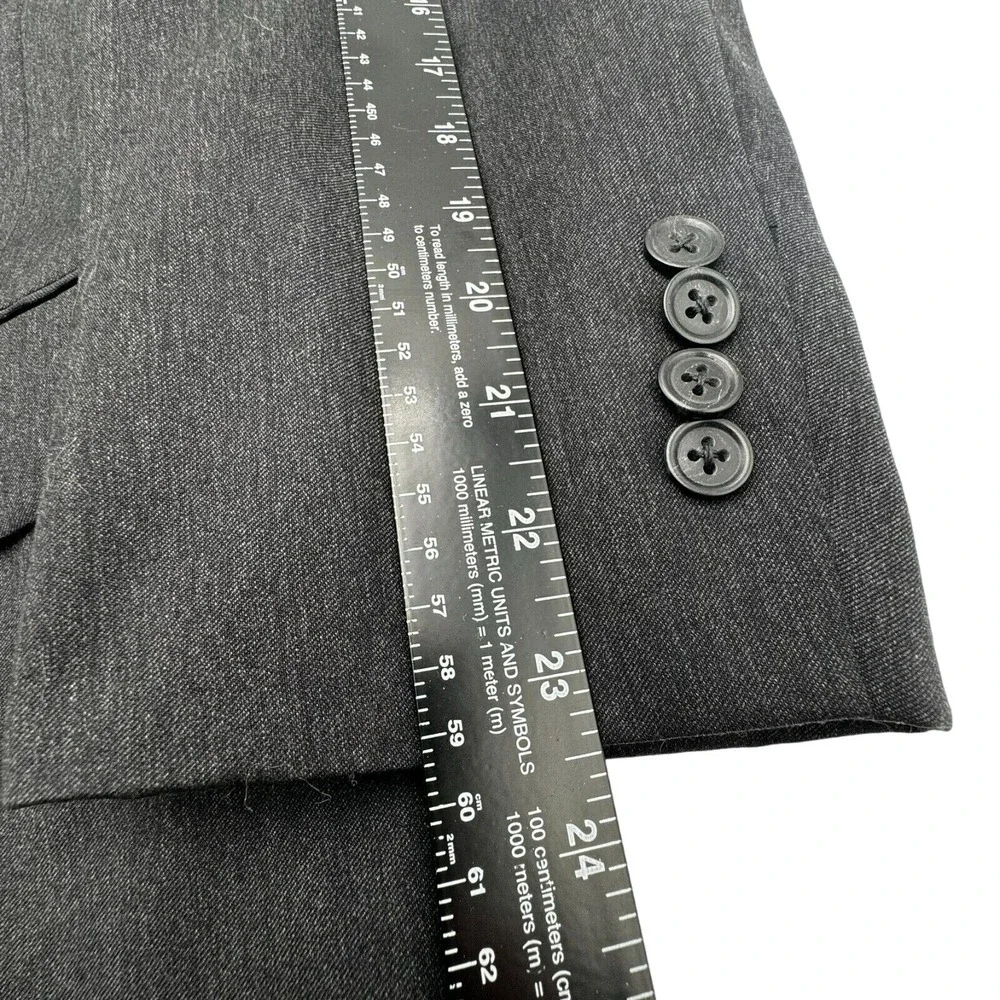 JOS A BANK Men's 43R Charcoal Gray Wool Blazer Suit Jacket Sport Coat‎ Signature